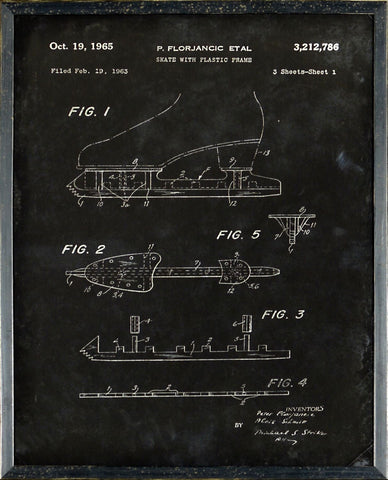Skate Patent Wall ART