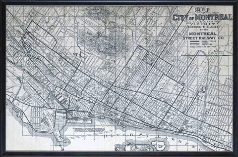 Map City of Montreal 1901