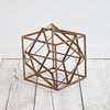 Chromilla Brass Geometric Sculpture, Large