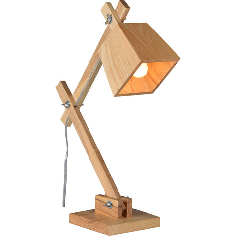 Lethbridge Raw Oak Desk Lamp