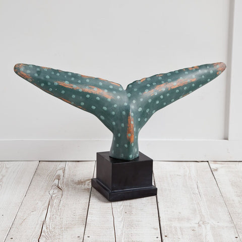 Aubinna Wood/Resin Whale Tail Sculpture
