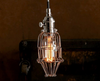 Small Nickel Cage Lamp
