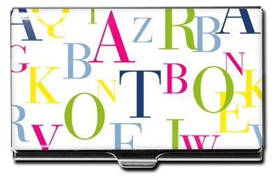 Typology Card Case by Sieger Design